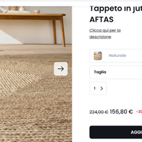 tappeto in canapa - lavato 200x300