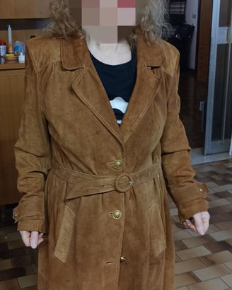 cappotto vera renna, modello lungo