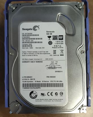 N. 7 Hard Disk Seagate 500 GB