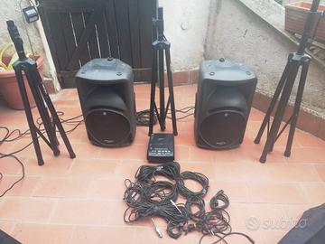 Casse Mackie+3 aste+lettore CD