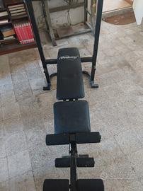 panca multifunzione usata con accessori 