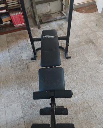 panca multifunzione usata con accessori 