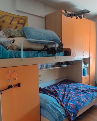 camera da letto + libreria 