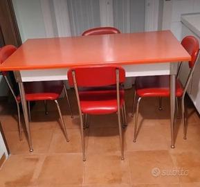 4 sedie in ecopelle