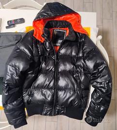 piumino Jack & Jones nero con cappuccio taglia M