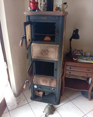 Termostufa a legna con forno 