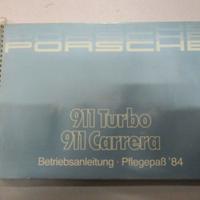 Libretto manutenzione Porsche 911 Turbo /Carrera