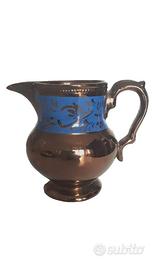 brocca lattiera antica maltese in ceramica marrone