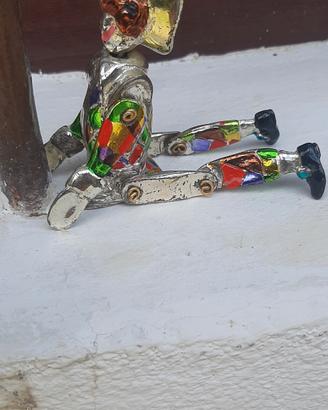 marionetta in metallo vintage