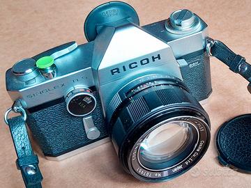 Fotokit vintage Ricoh con 55 1,4, 28 2,8 e 135 2,8