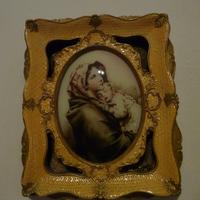 QUADRO CON MADONNA CON BAMBINO anni 60