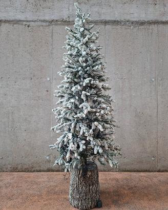 Albero di Natale Innevato con Luci Integrate