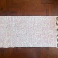 Tappeto per cameretta bambina rosa e bianco