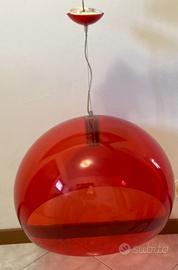 Lampadario KARTELL modello FL/Y rosso