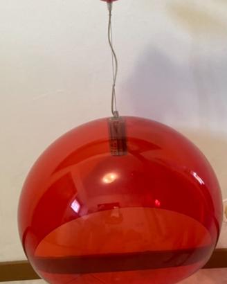 Lampadario KARTELL modello FL/Y rosso