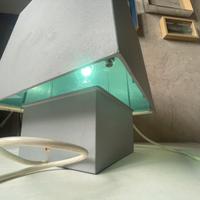 Sgabello alluminio lampada anni 90