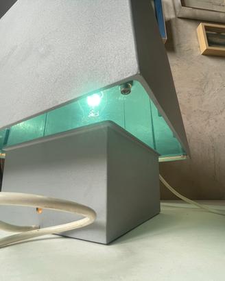 Sgabello alluminio lampada anni 90