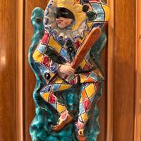 Arlecchino Ceramica carnevale vintage
