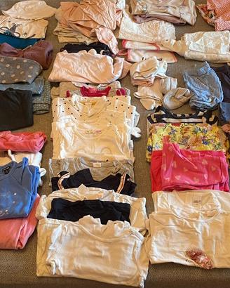 Lotto vestiti bambina 0-12 mesi