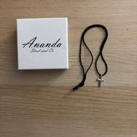 Collana uomo argentata ananda nuova