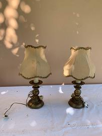 Coppia abat-jour in ottone.