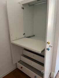 Armadio bianco con cassetti originale PICCI® usato