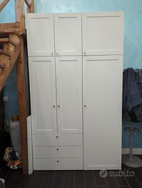 100 € Armadio Ikea multifunzionale + cassettiera