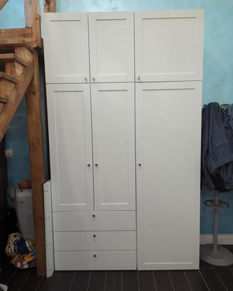 100 € Armadio Ikea multifunzionale + cassettiera