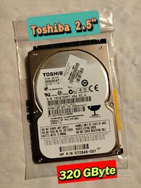 Hard Disk Toshiba 320GB 2,5” SATA
