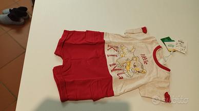 Tutina neonato maniche corte