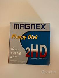 7x Floppy Disk 3.5" Magnex 2HD 1.44MBNuovi vintage
