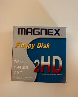 7x Floppy Disk 3.5" Magnex 2HD 1.44MBNuovi vintage