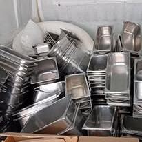 vaschette contenitori  in acciaio varie misure