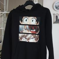 Felpa con cappuccio e stampa i Manga