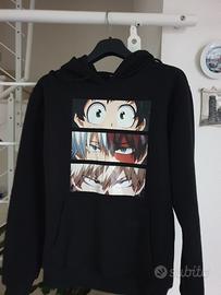 Felpa con cappuccio e stampa i Manga