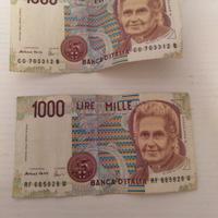 Urgentissimo vend..2 banconote da 1000 lire