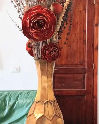 Vaso alluminio con composizione secca