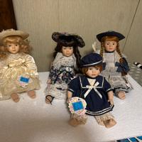 Bambole in porcellana  dolls da collezione