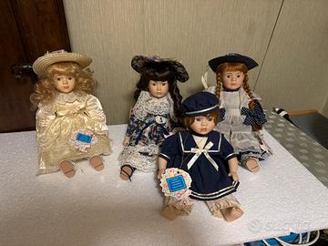 Bambole in porcellana  dolls da collezione