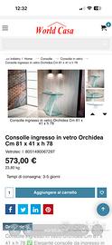 consolle in vetro