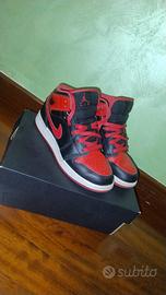 jordan 1 mid rosse e nere