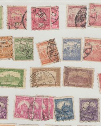 173 Francobolli Ungheria 1888/1968 in busta