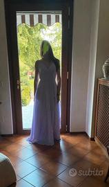Vestito lungo lilla