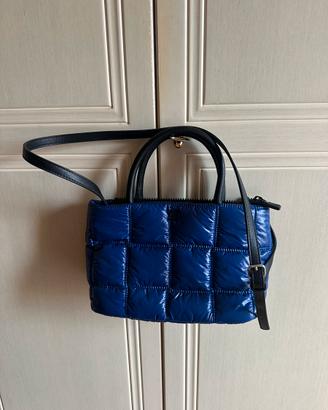 Borsa tessuto imbottito blu