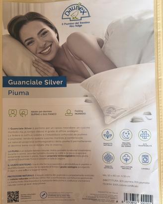 Cuscino in Piuma Guanciale Platino Marca Daunex