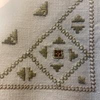 Tovaglietta antica lino ricamata