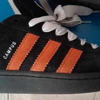 Campus Adidas nero/arancio