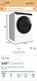 Lavatrice salva spazio haier nuova 45/50/70cm