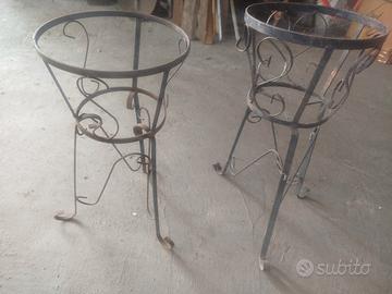 Cestini ferro porta vasi