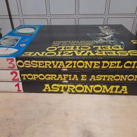 Astronomia - 3 Giochi In Scatola Didattici Vintage